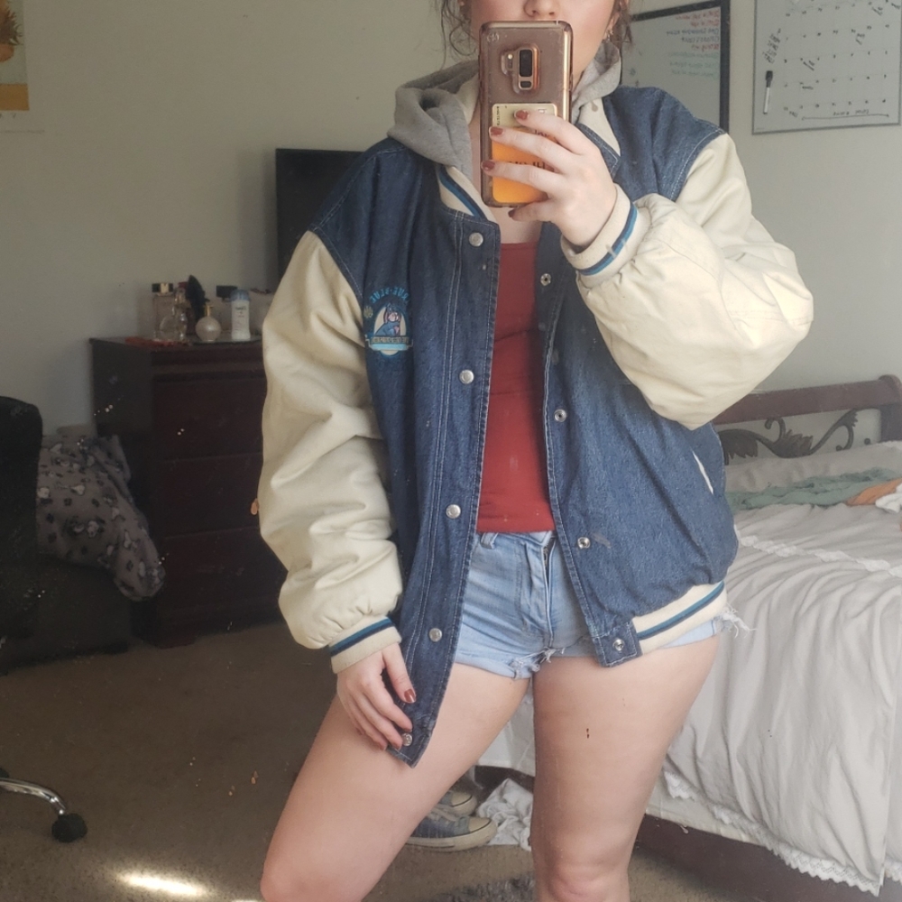 Vintage Oversized Disney Varsity Jacket